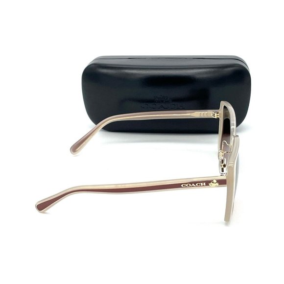 COACH DISNEY HC8375 57475M Milky Ivory / Brown Peach Gradient 56mm Sunglasses - Picture 4 of 4